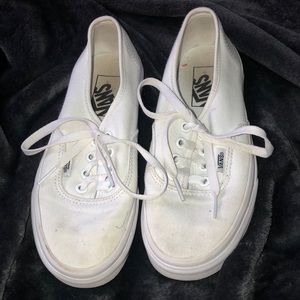 White vans Size 5